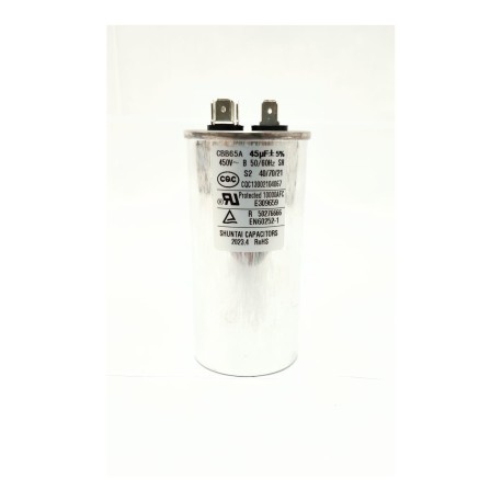 CAPACITOR DE COMPRESOR 220V MOD: CBB65 450VAC 45 MICRO FARADIO...